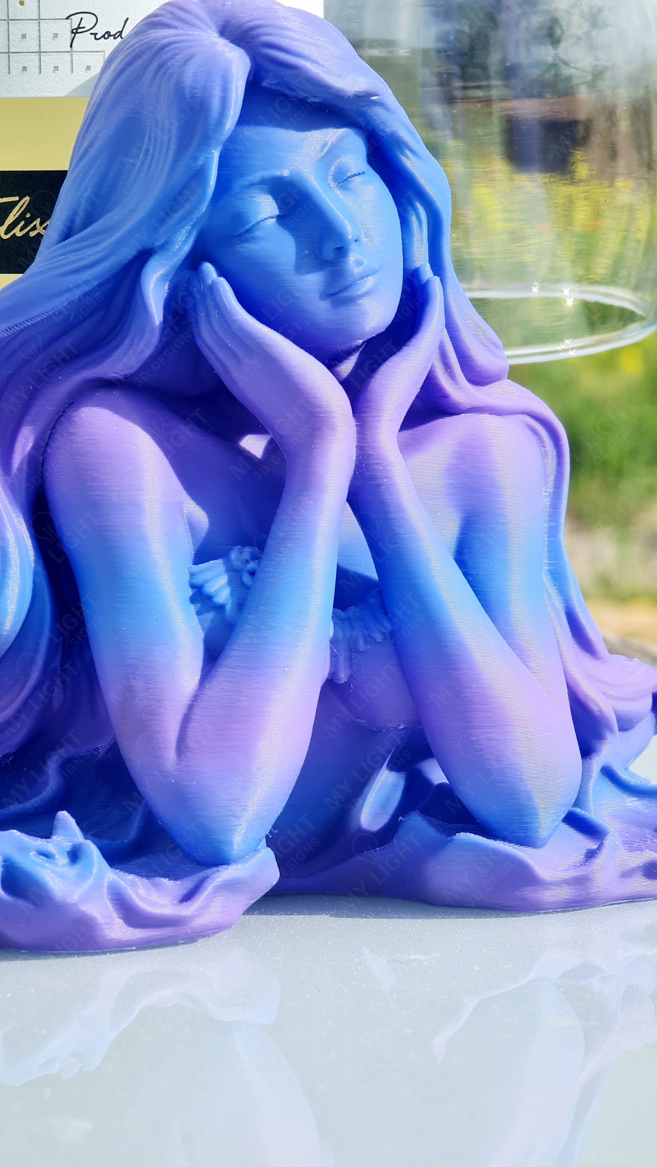 Mermaid Wine Bottle & Glass Holder