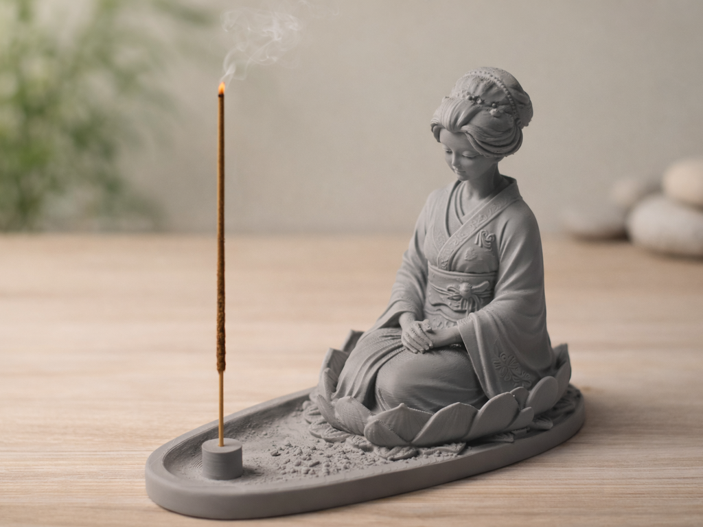 Geisha Zen Lotus Incense Holder