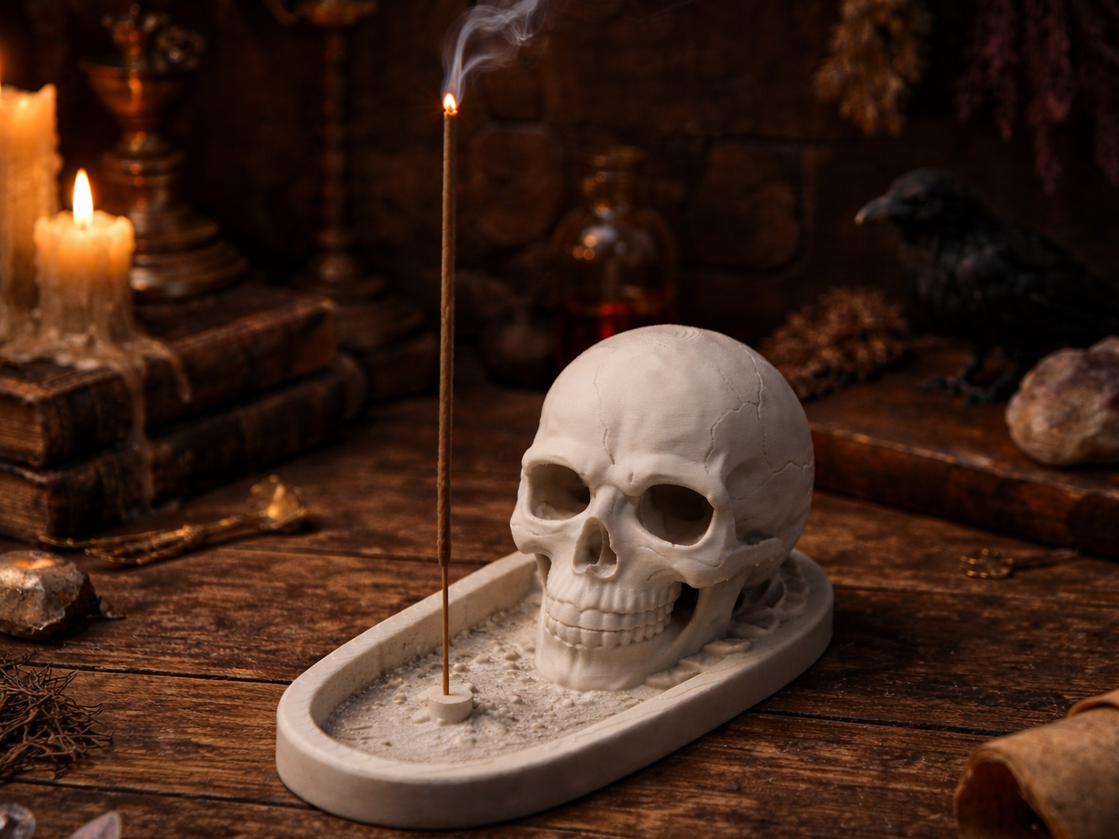 Skull Incense Stick Holder