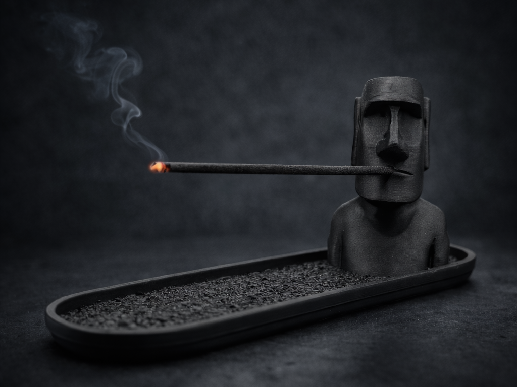 Moai Statue Incense Holder