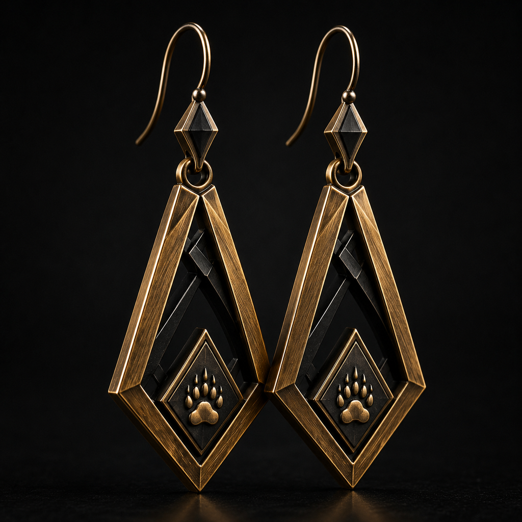 METAL FILLED CUSTOM EARRINGS