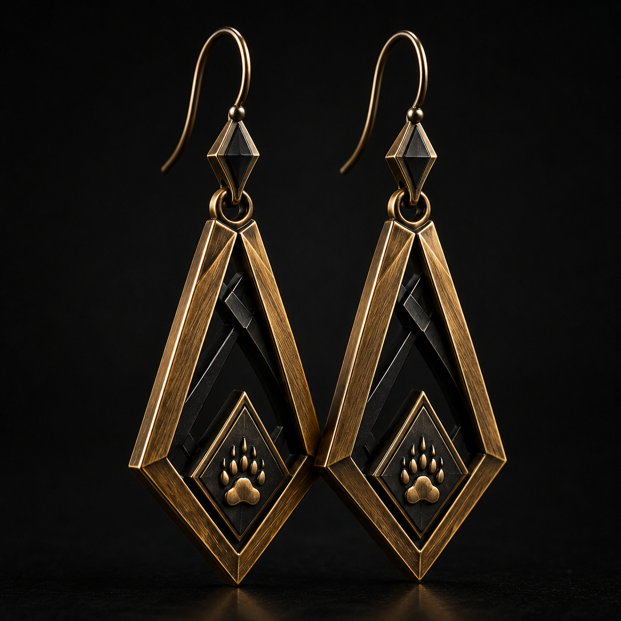 METAL FILLED CUSTOM EARRINGS