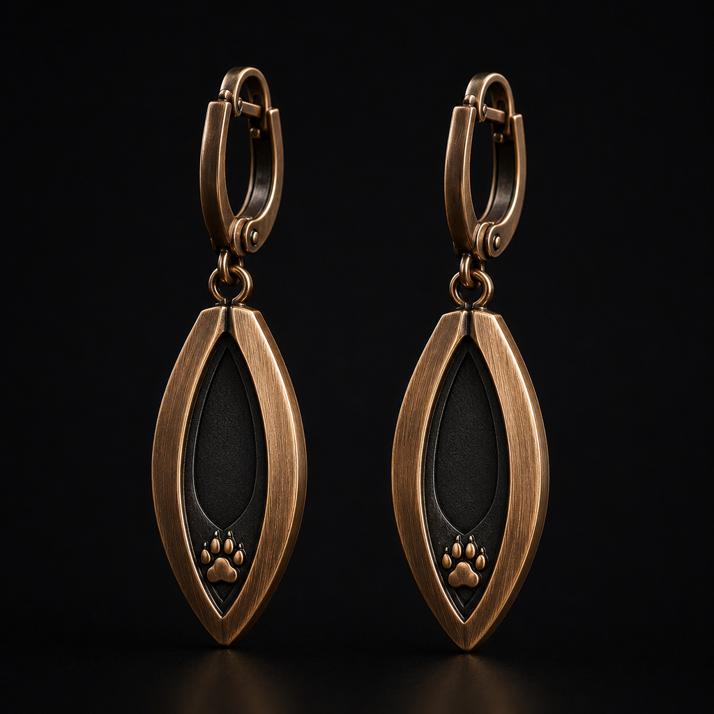 METAL FILLED CUSTOM EARRINGS