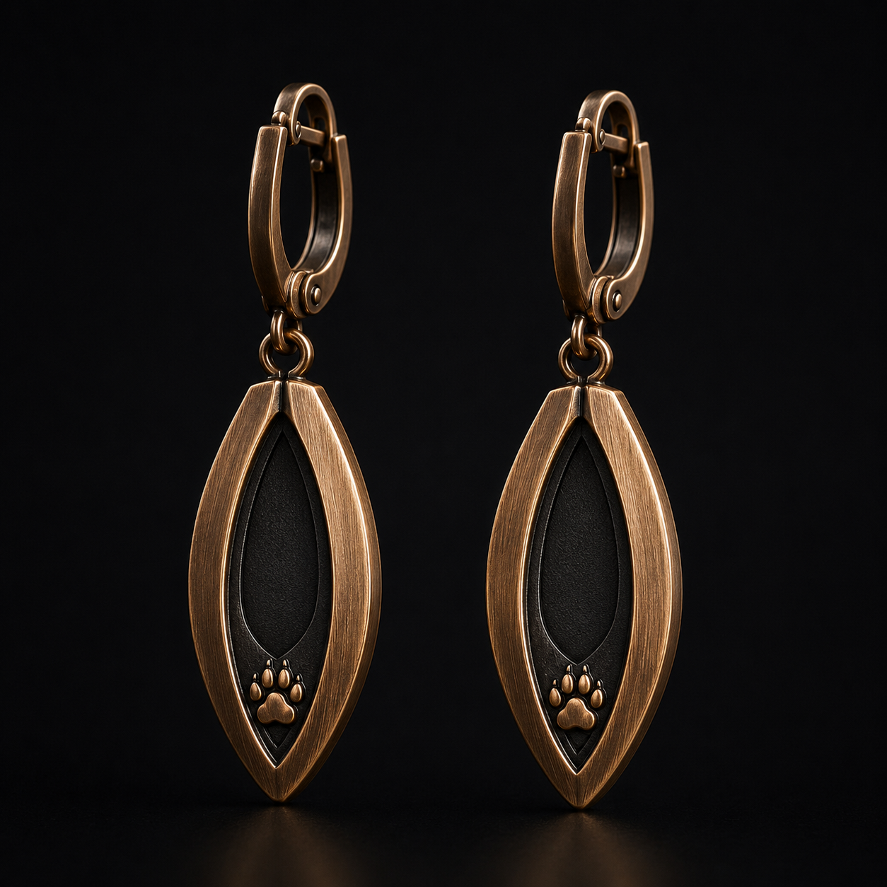 METAL FILLED CUSTOM EARRINGS