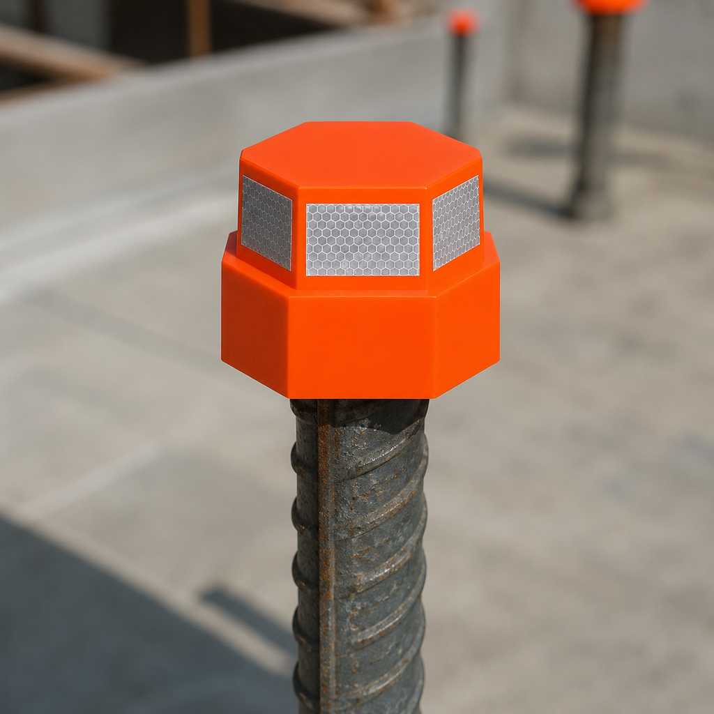Grizzly Reflective Rebar Safety Cap