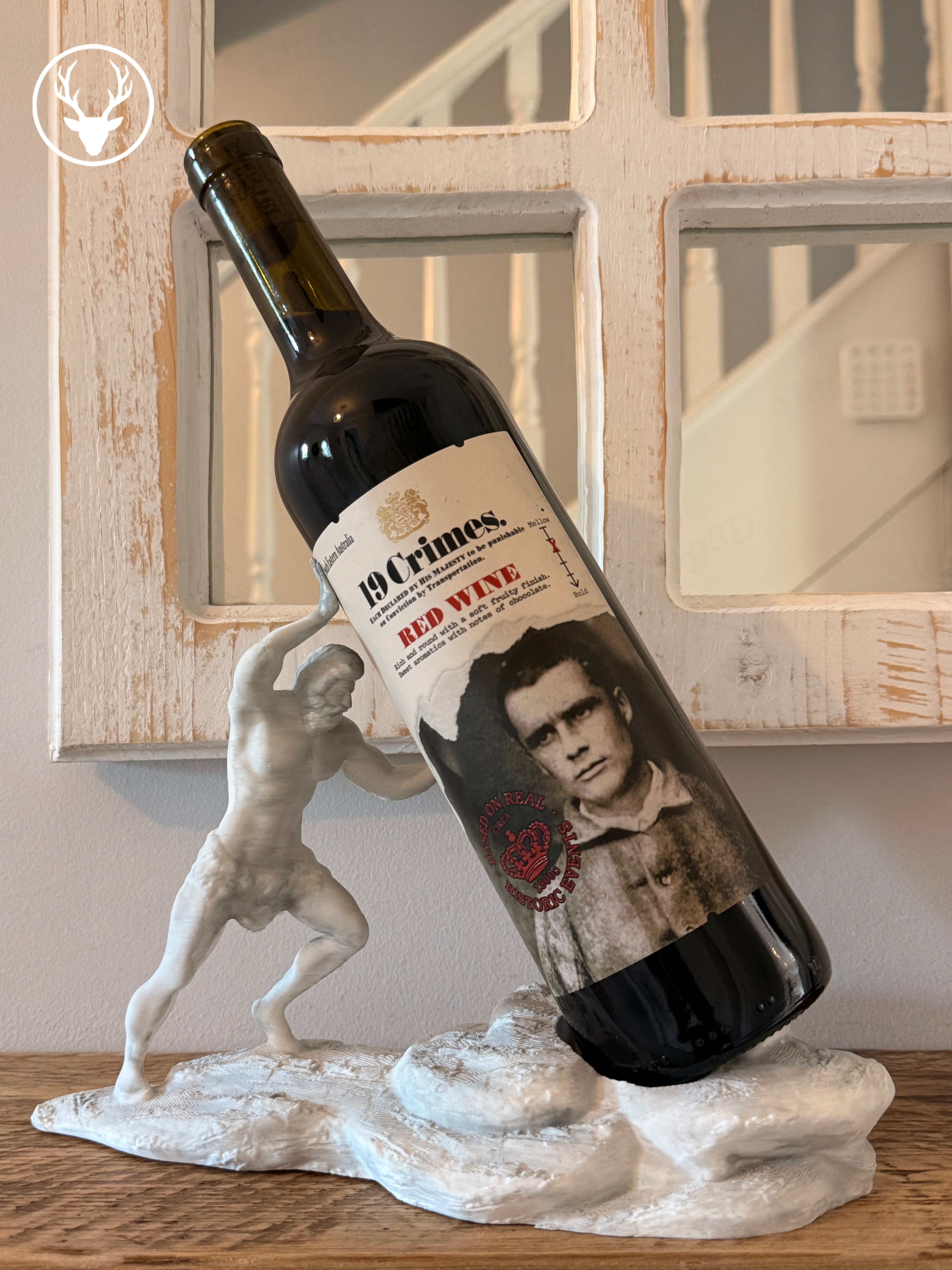Greek God of Wine Bottle Holder