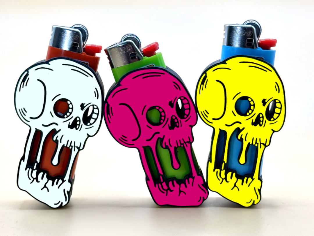 Dripping Skull Standard Lighter Sleeve