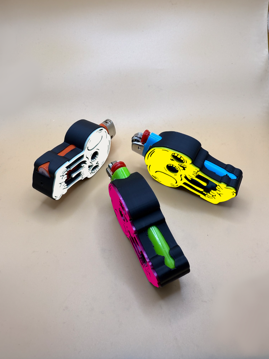 Dripping Skull Standard Lighter Sleeve