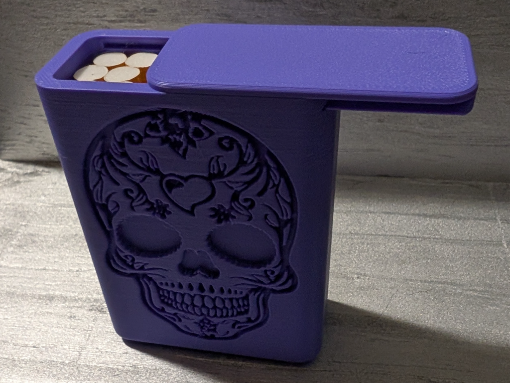 Sugar Skull Cigarette Case