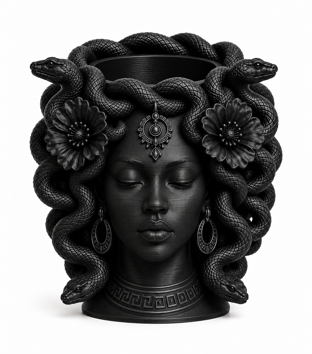 Black Medusa planter