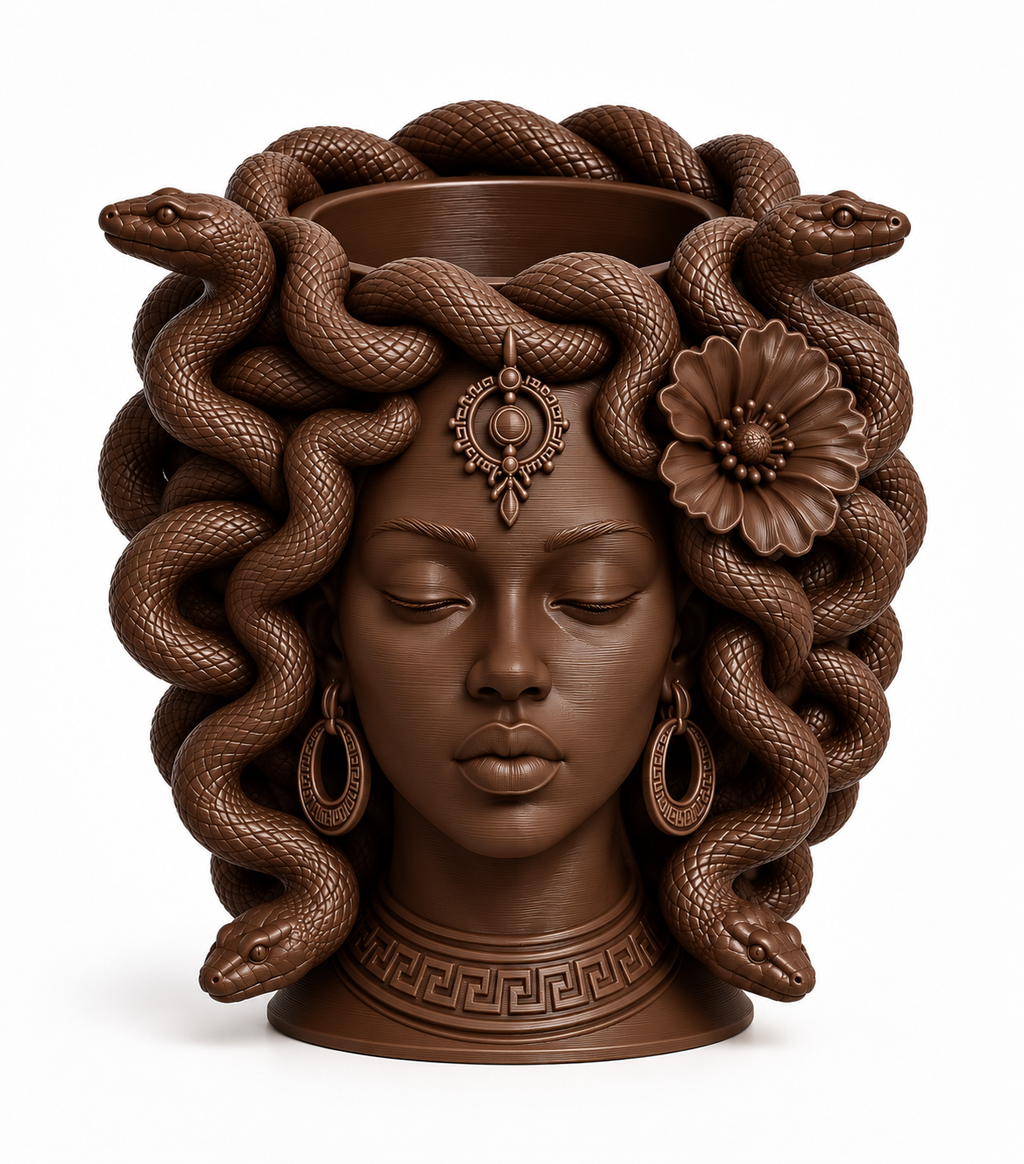 Black Medusa planter