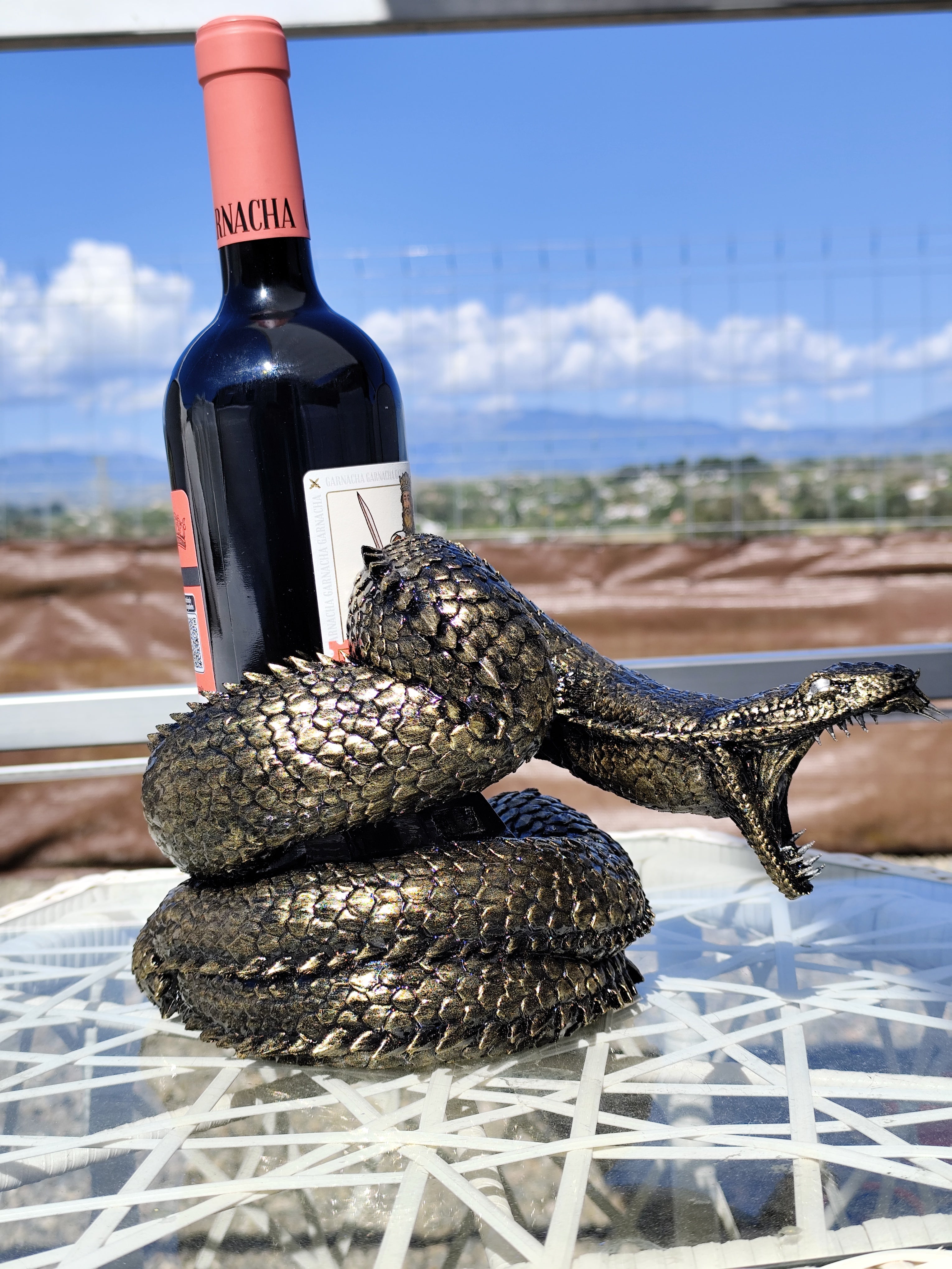 Snake Wine Bottle Holder