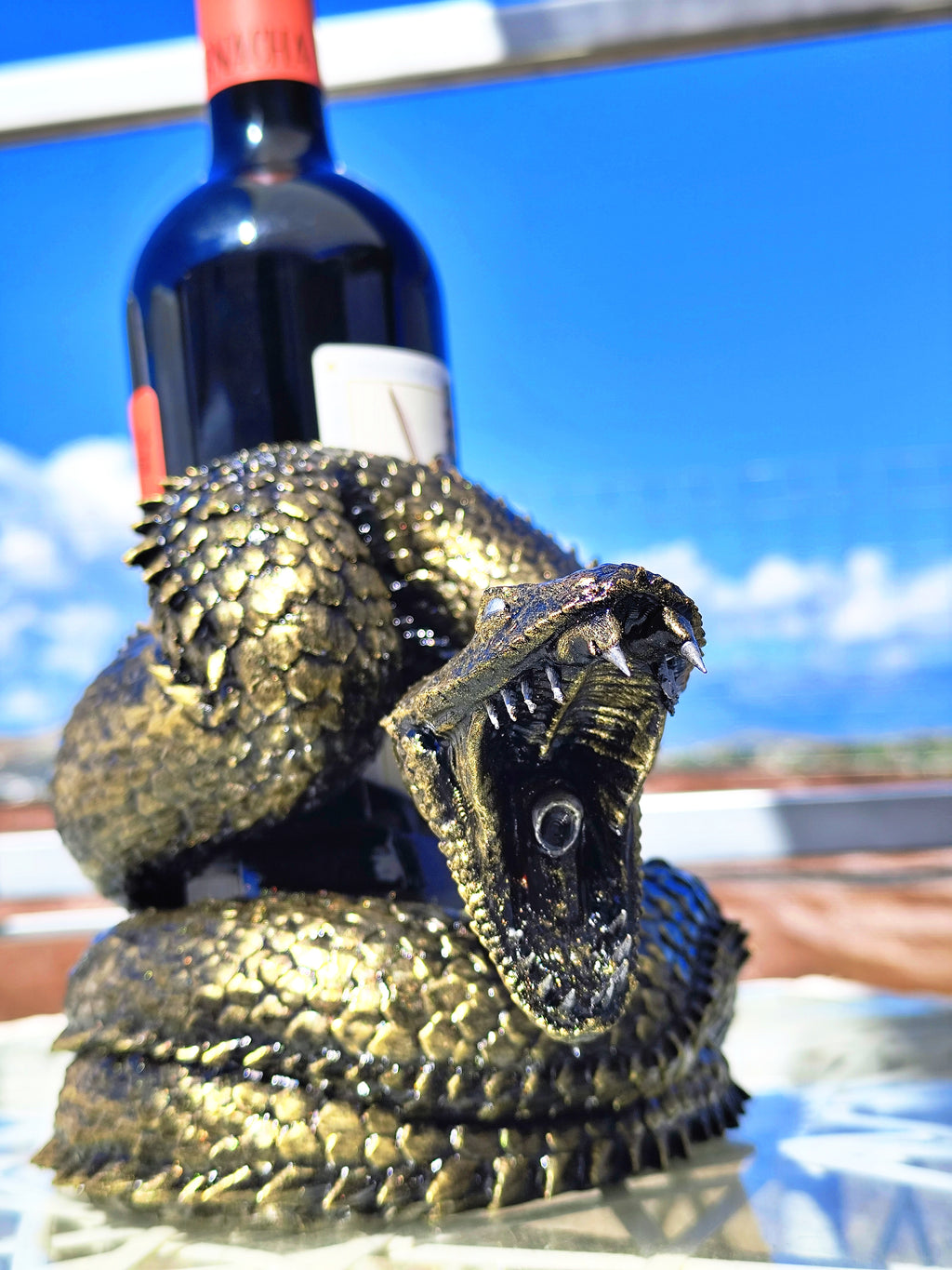 Snake Wine Bottle Holder