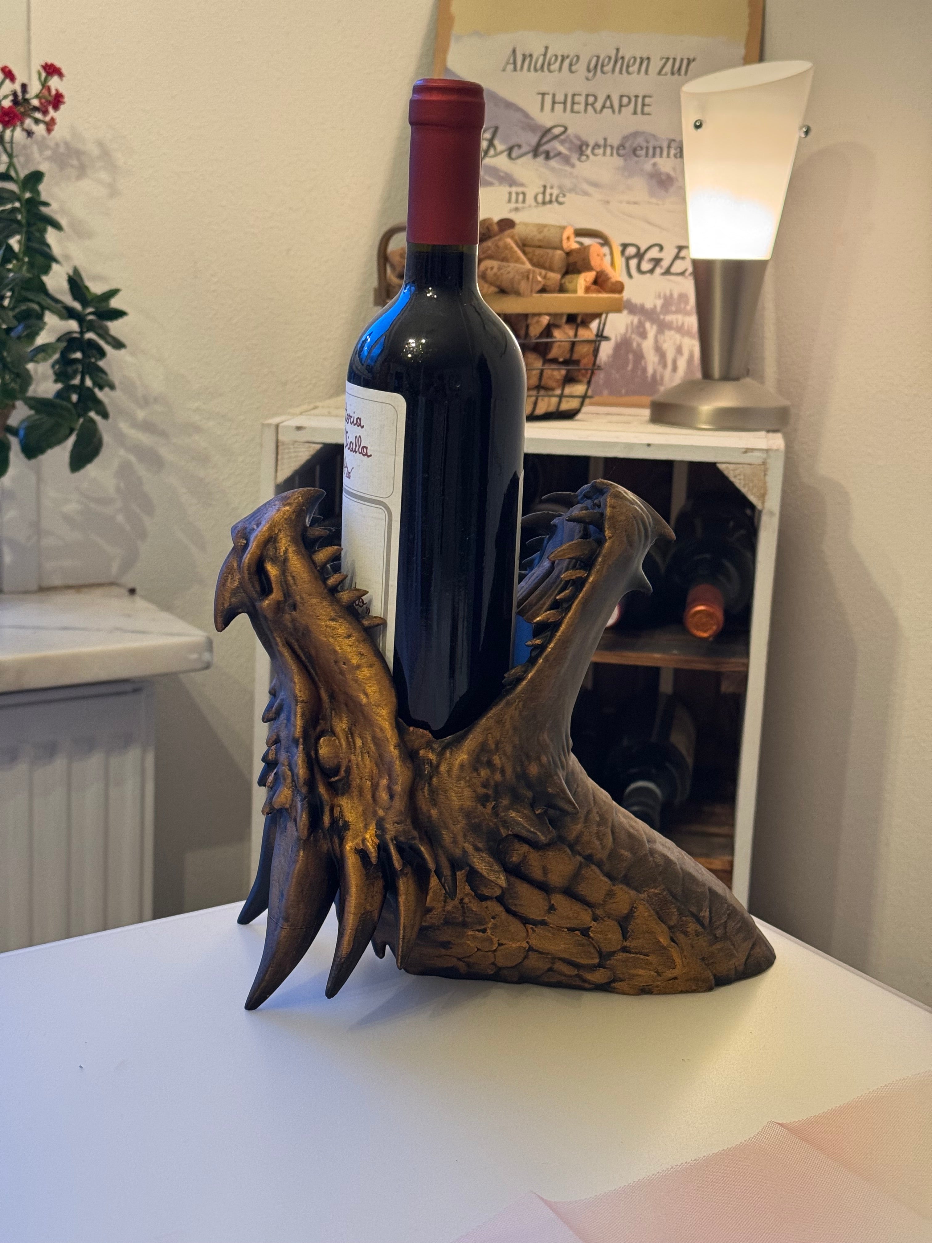 Dragon Head Wine Bottle Holder