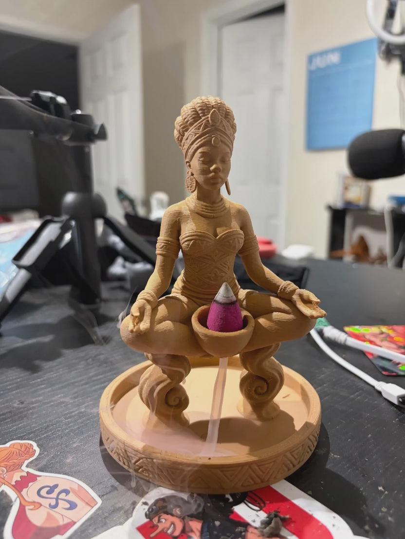 African Queen Back Flow Incense Burner (10 pack of cones included)